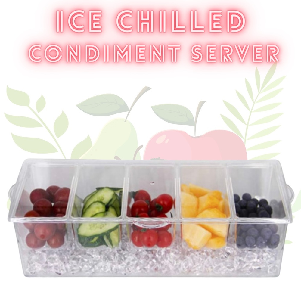 Ice Chilled Condiment Server, Inc. Spoons & Tongs